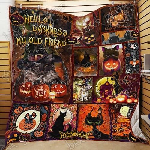 Black Cat Halloween CL18100078MDQ Quilt Blanket