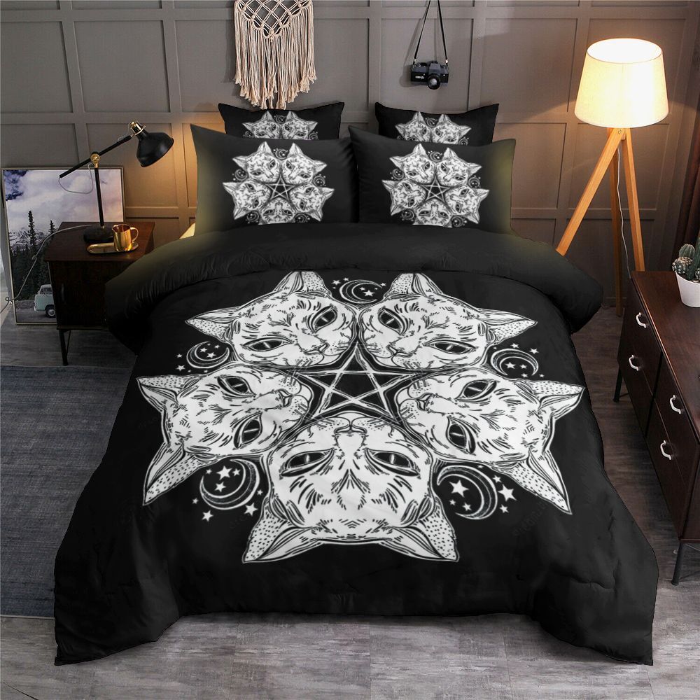 Black Cat Bedding Set