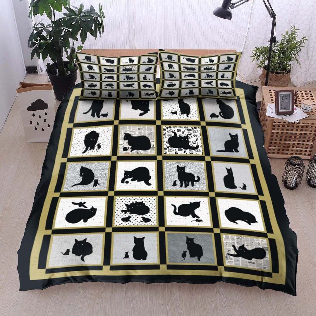 Black Cat Bedding Set