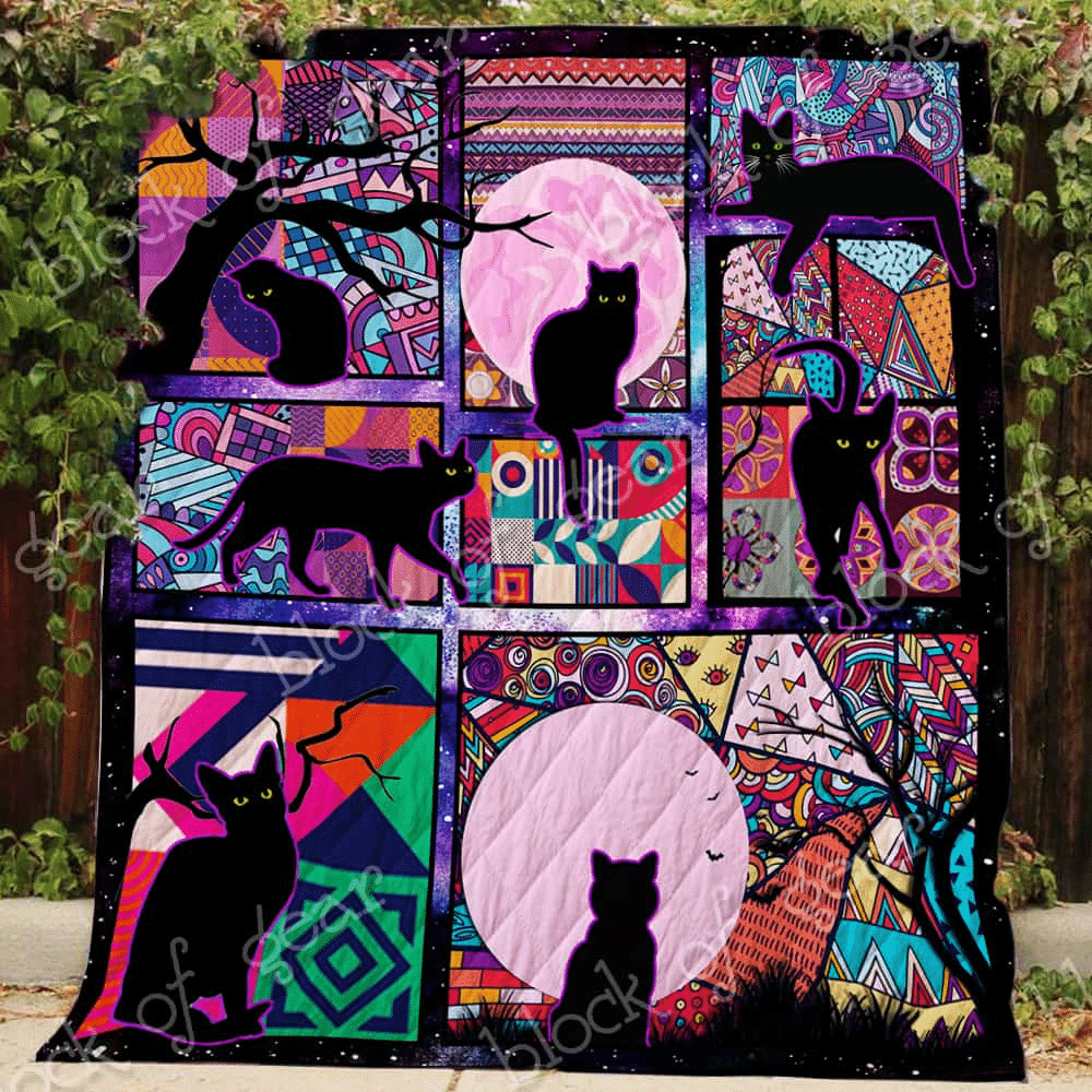 Black Cat LMC191107 Quilt Blanket