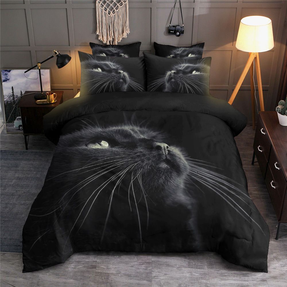 Black Cat Bedding Set