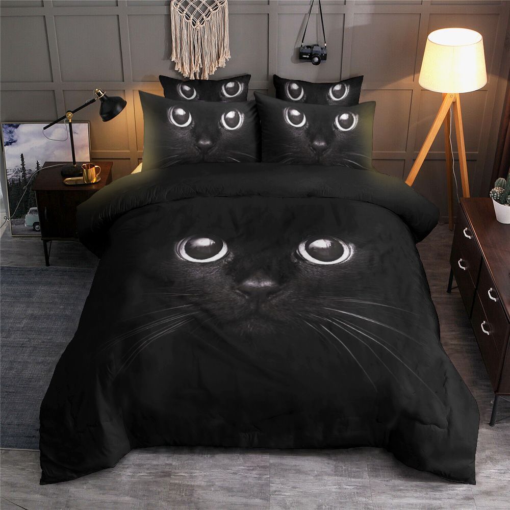 Black Cat Bedding Set