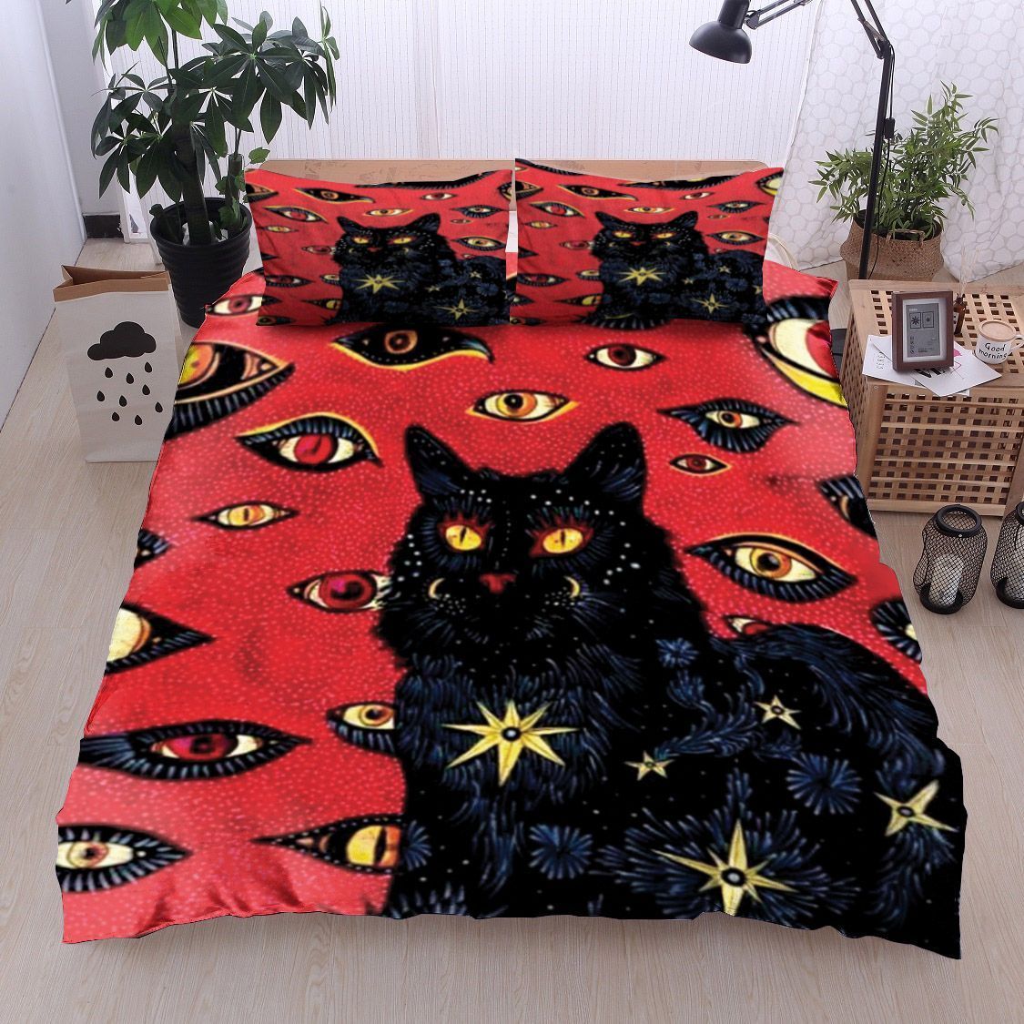 Black Cat Bedding Set