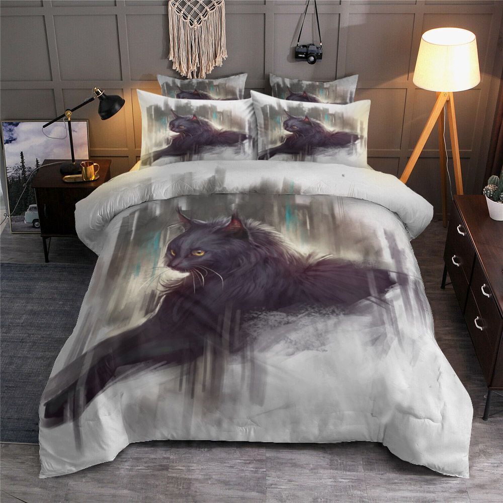 Black Cat Bedding Set