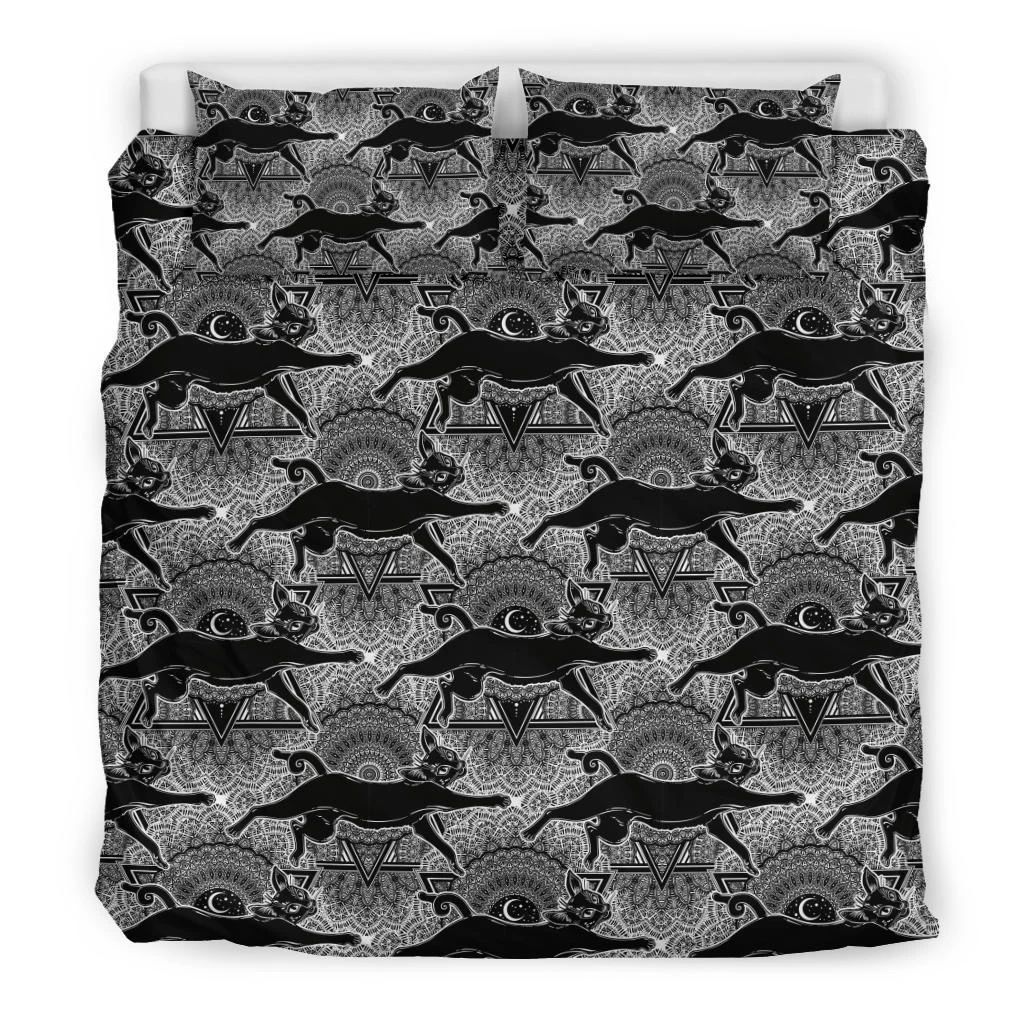 Black Cat Pagan Bedding Set