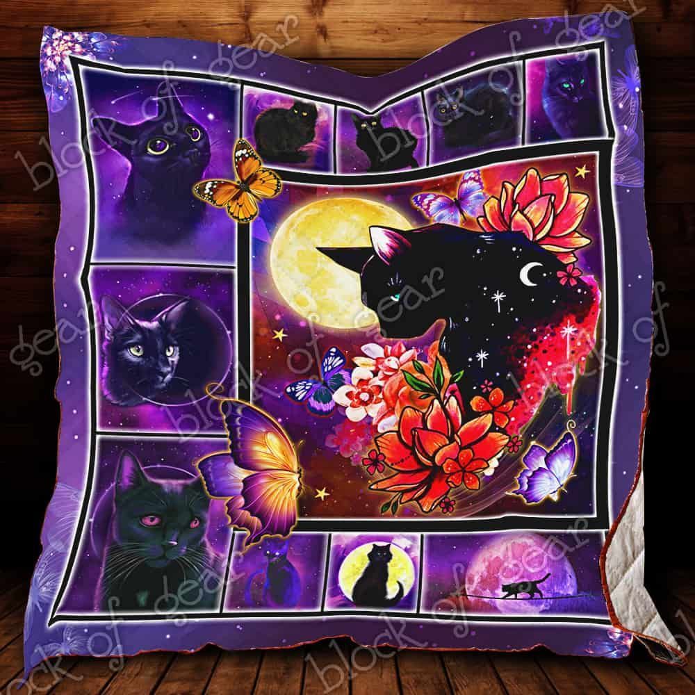 Black Cat Quilt Blanket ABC24104828