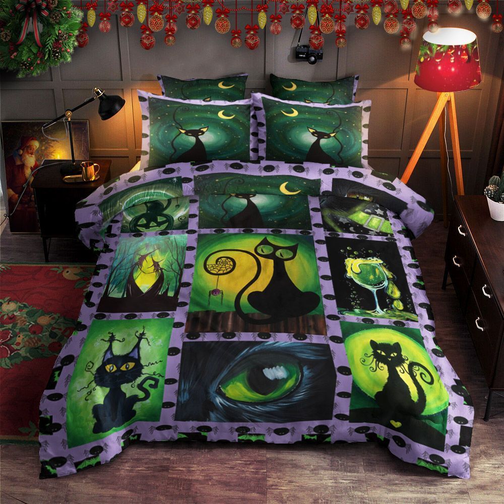 Black Cat Bedding Set