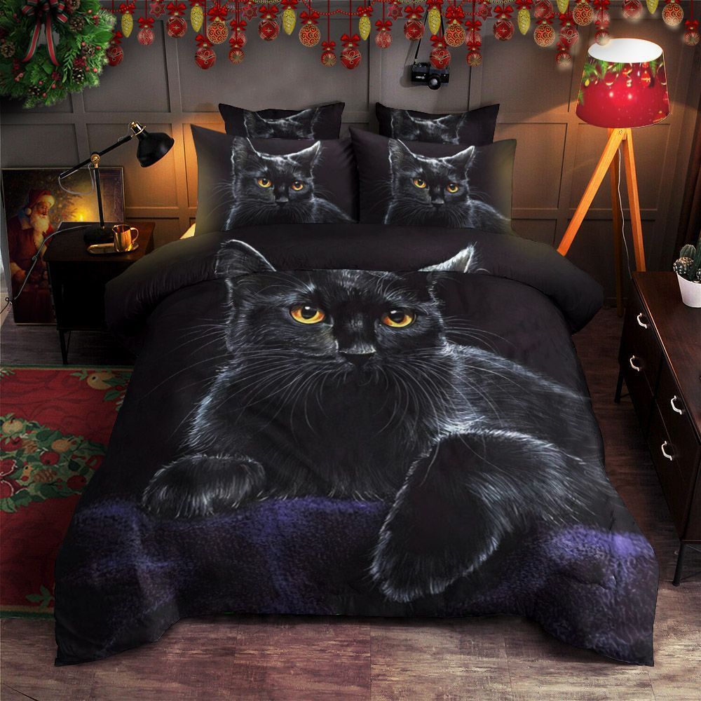 Black Cat Bedding Set