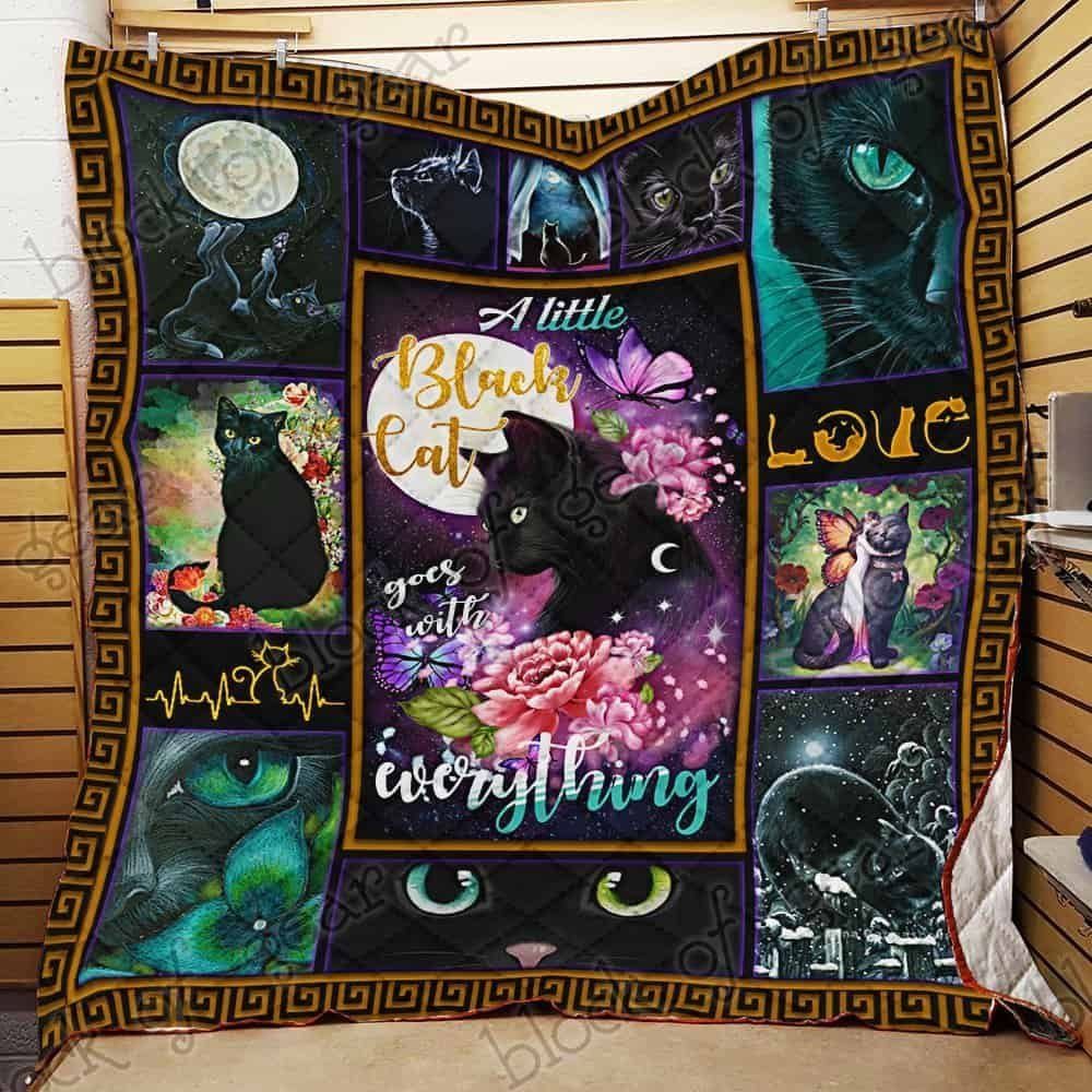 Black Cats CL18100083MDQ Quilt Blanket