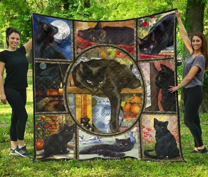 Black Cats GS-CL-KC0408 Quilt Blanket
