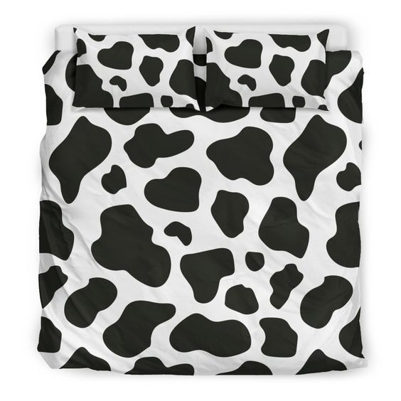 Black Cow Bedding Set