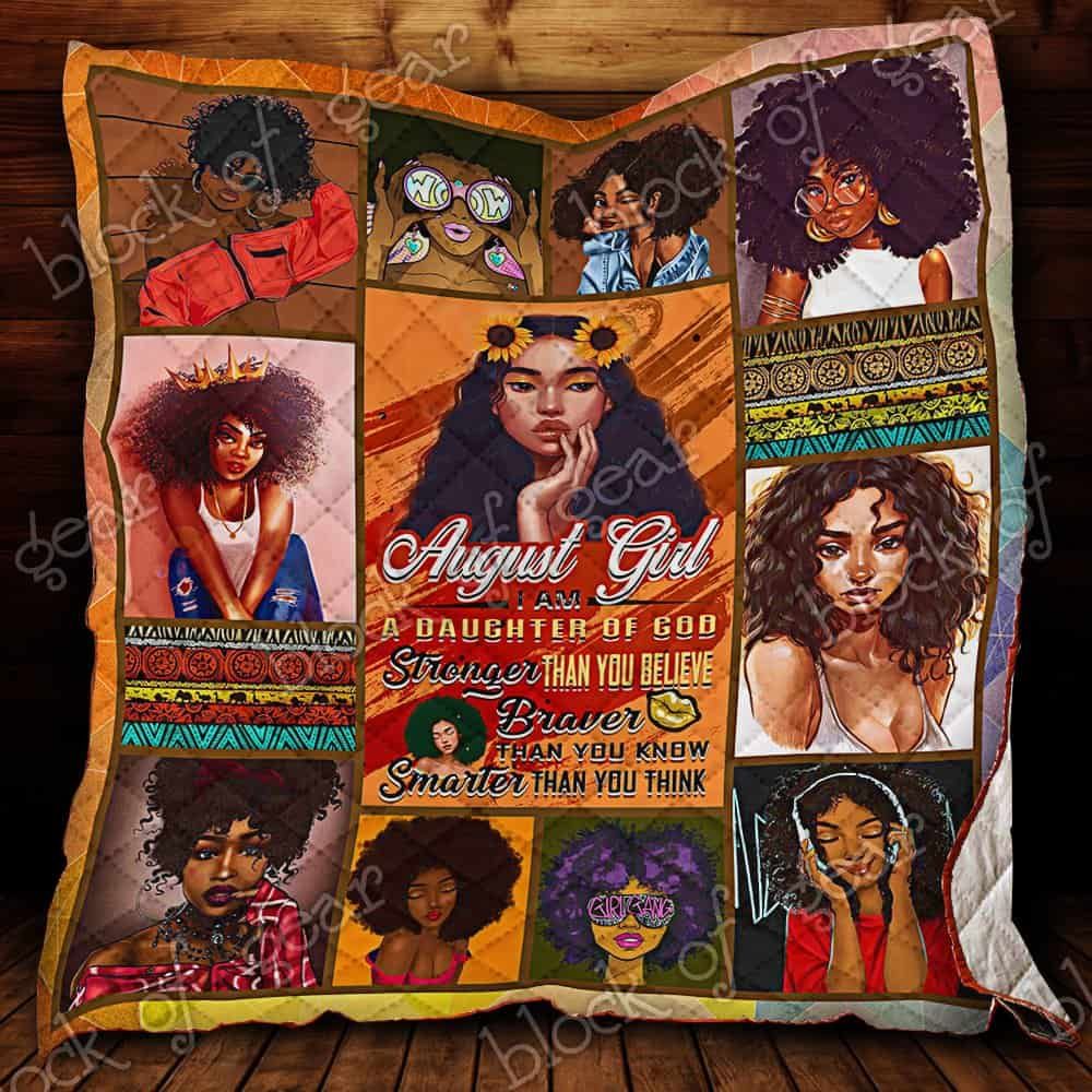 Black Daughter Of God Was Born In August CL19100120MDQ Quilt Blanket