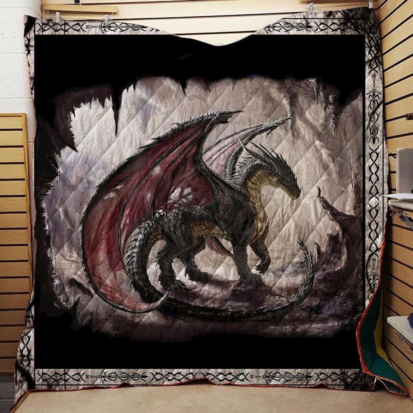 Black Dragon Blanket Washable Handmade Quilt Blanket 1511 03 Dhc1312405Dd