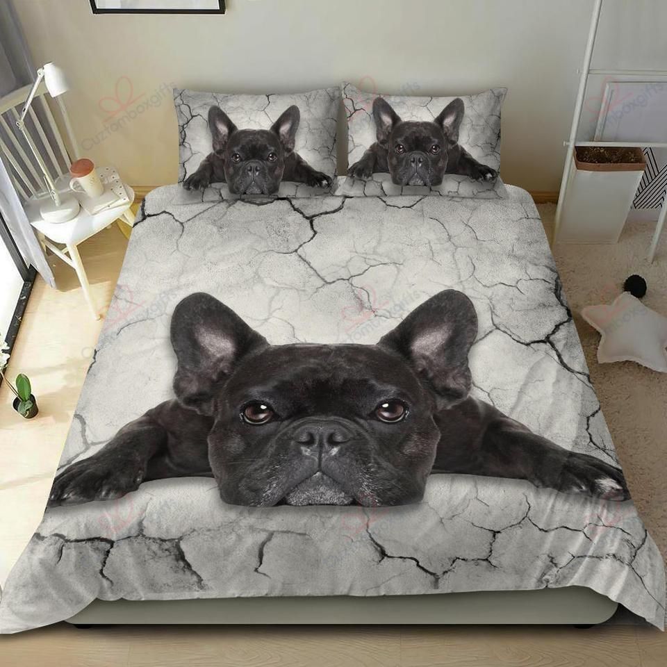 Black French Bulldog Bedding Set