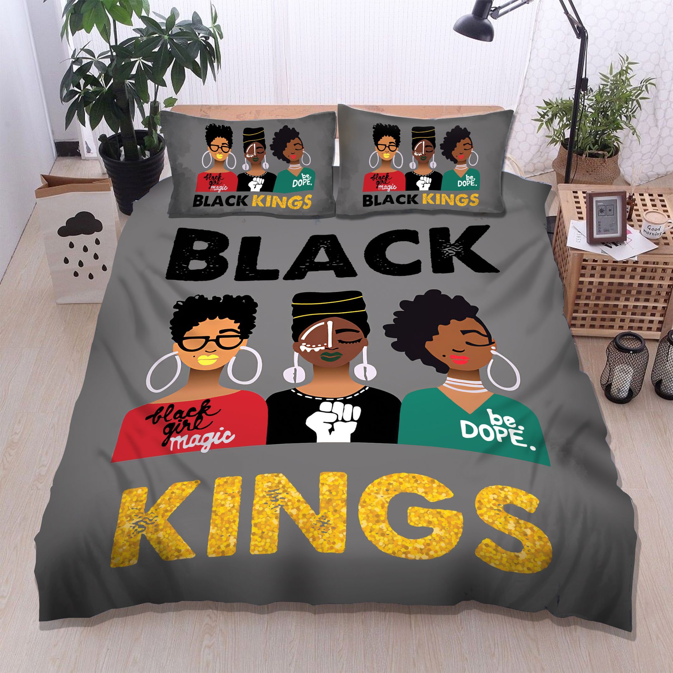 Black Girl Bedding Set