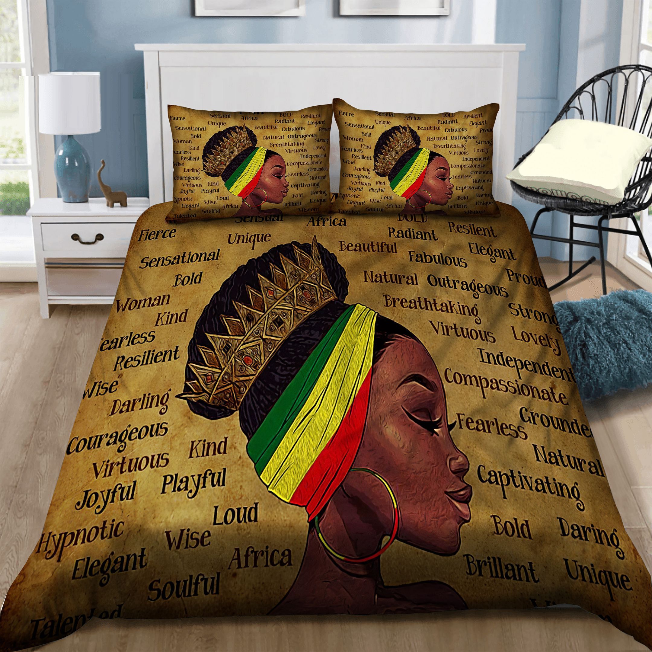 Black Girl Bedding Set