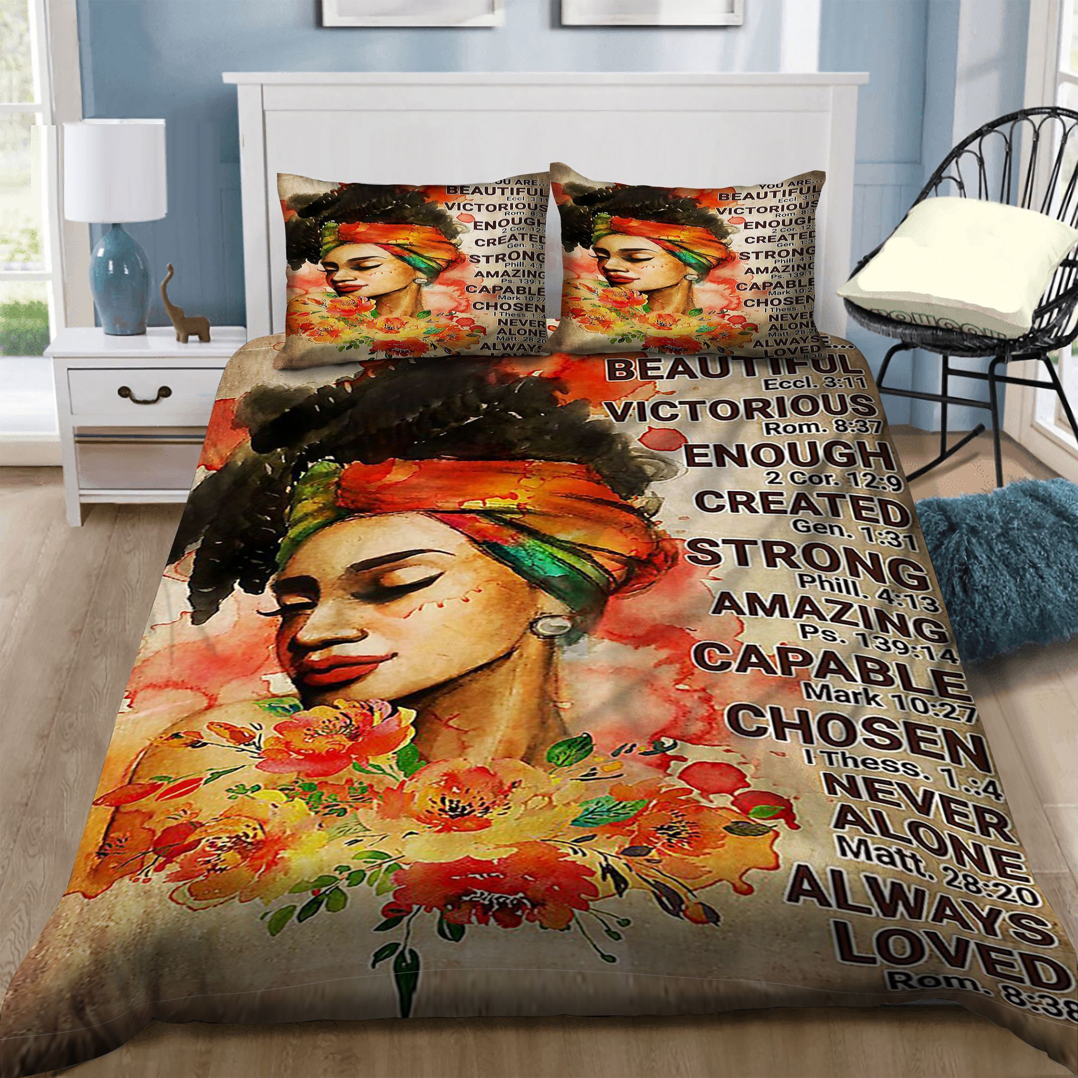 Black Girl Bedding Set