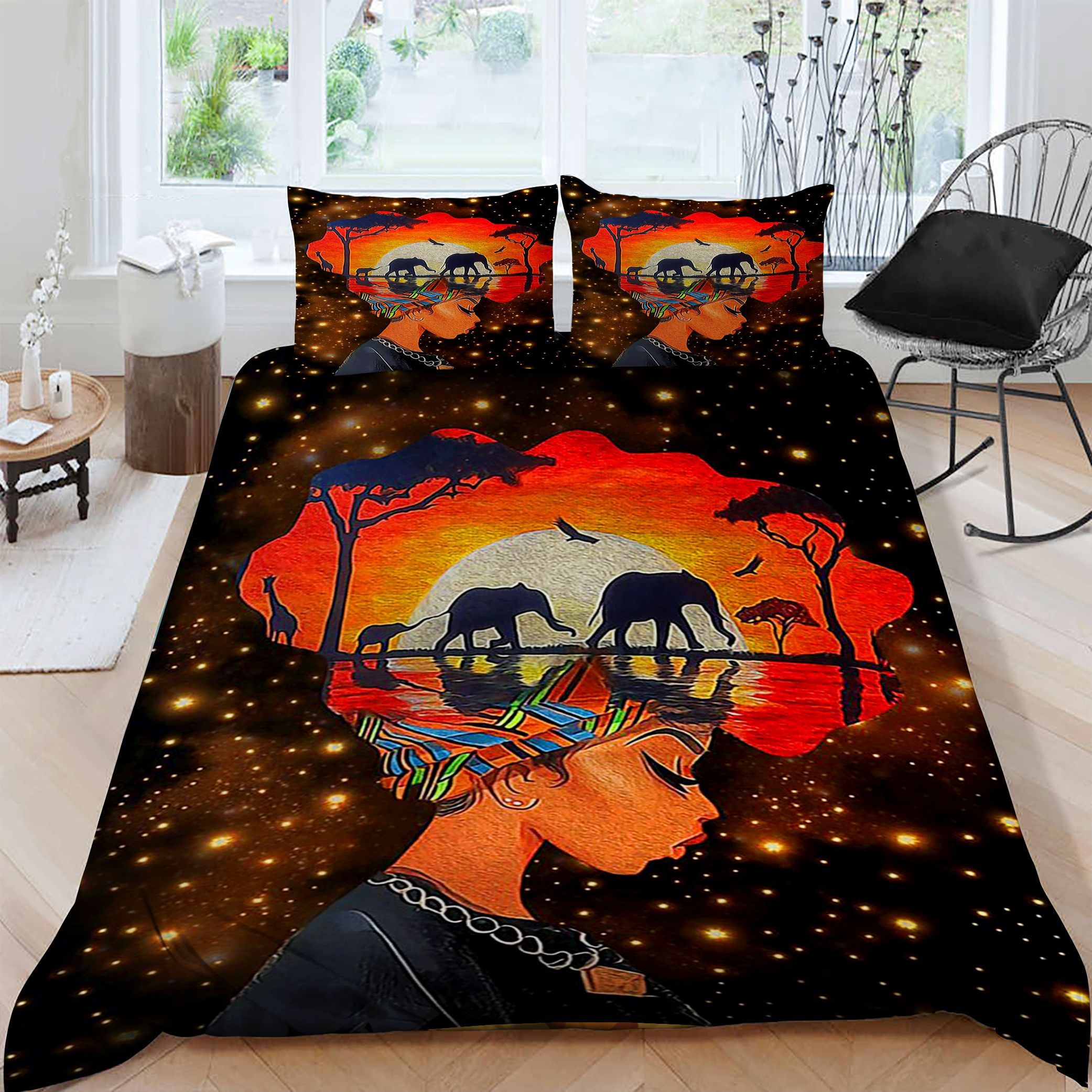 Black Girl Bedding Set