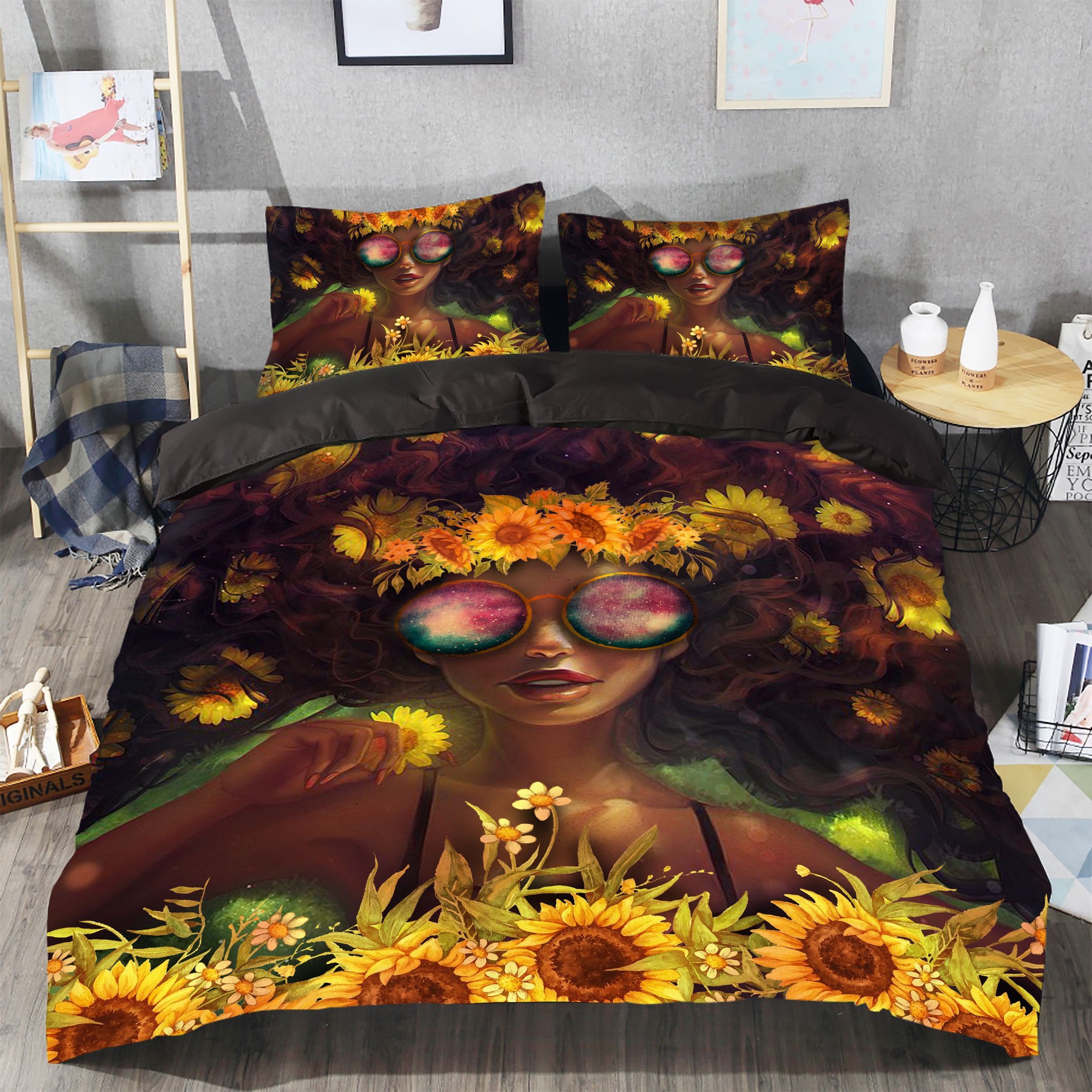 Black Girl Bedding Set