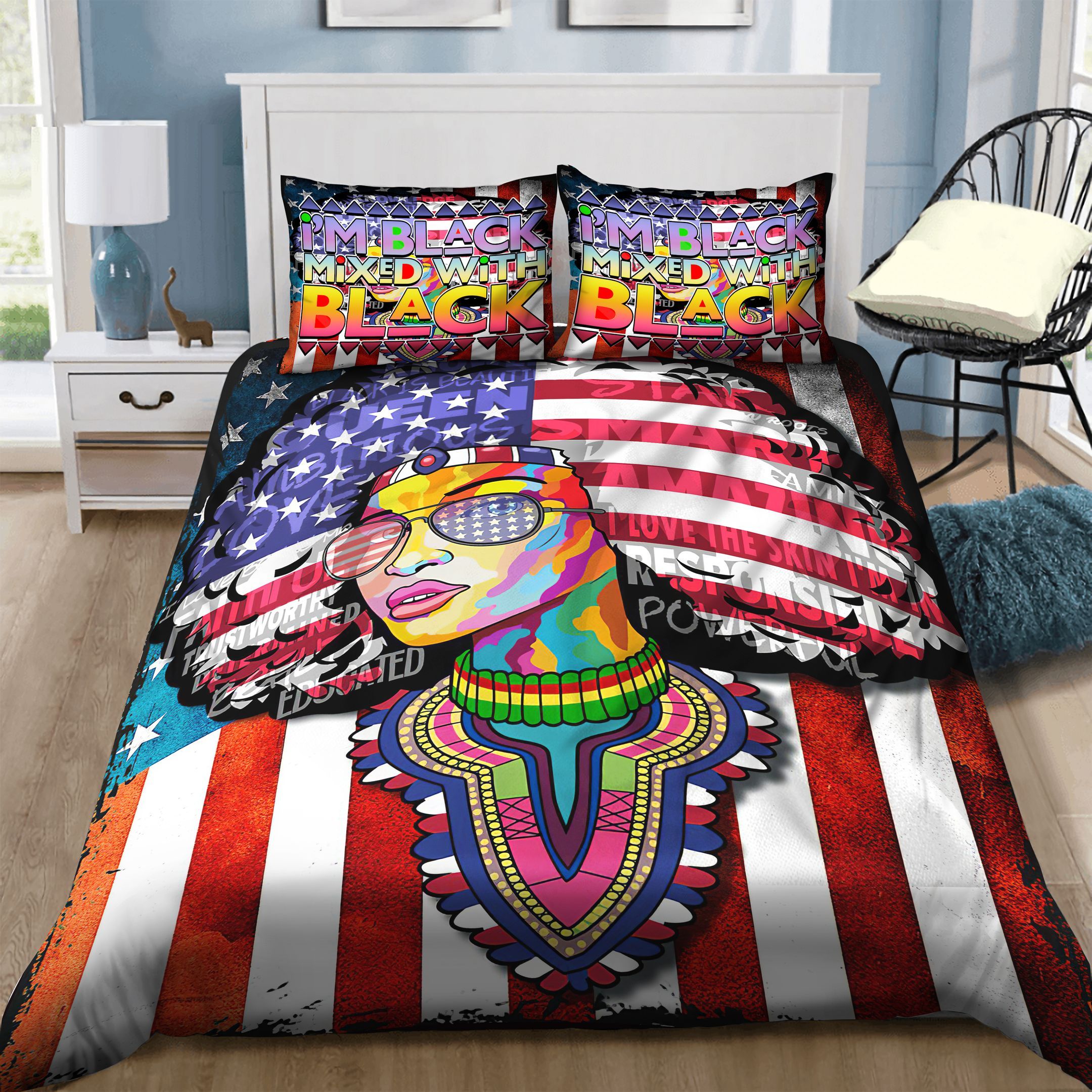 Black Girl Bedding Set