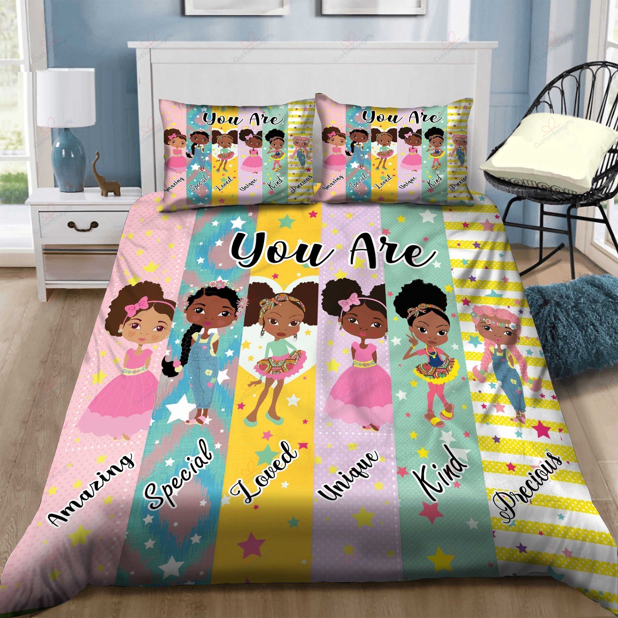 Black Girl Bedding Set