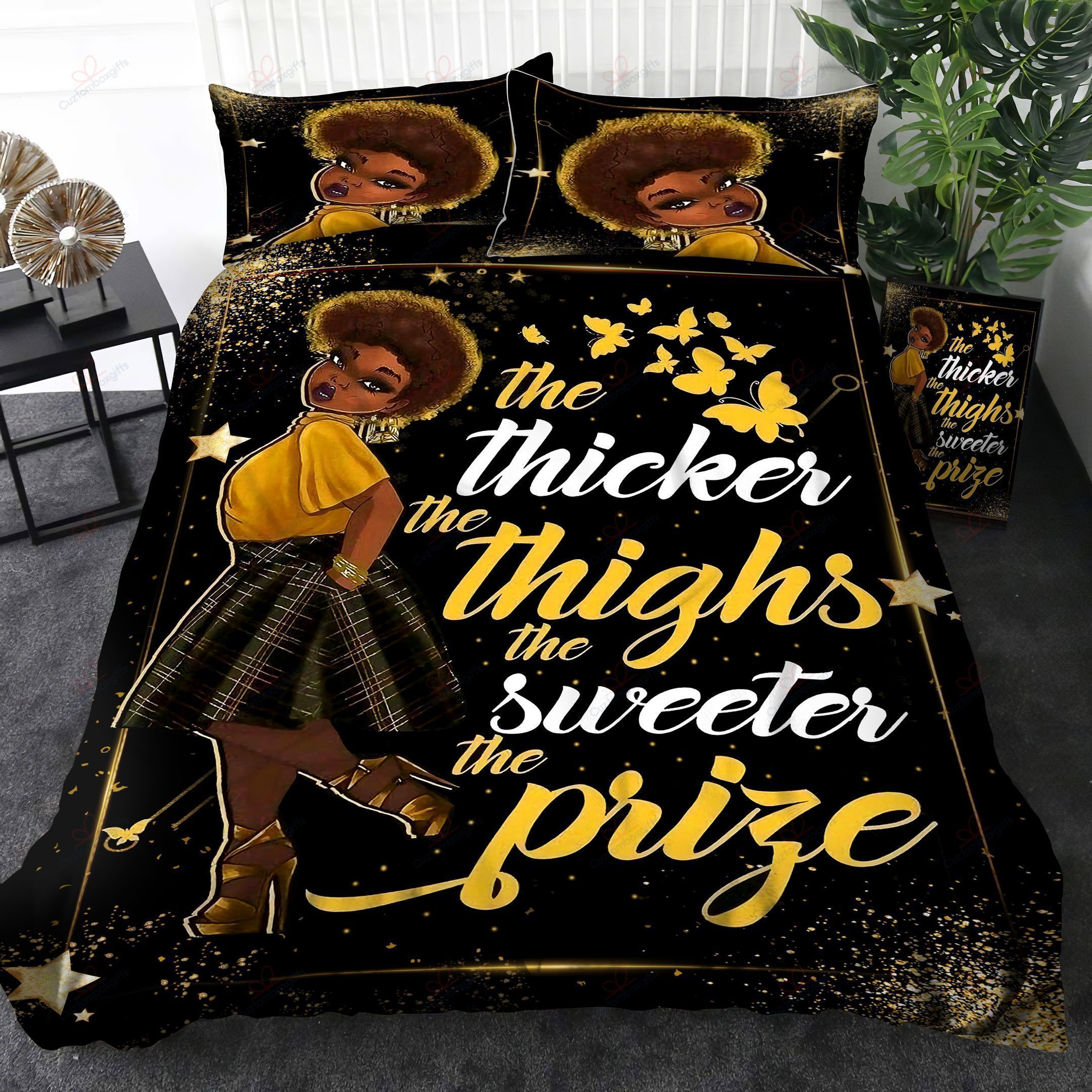 Black Girl Bedding Set