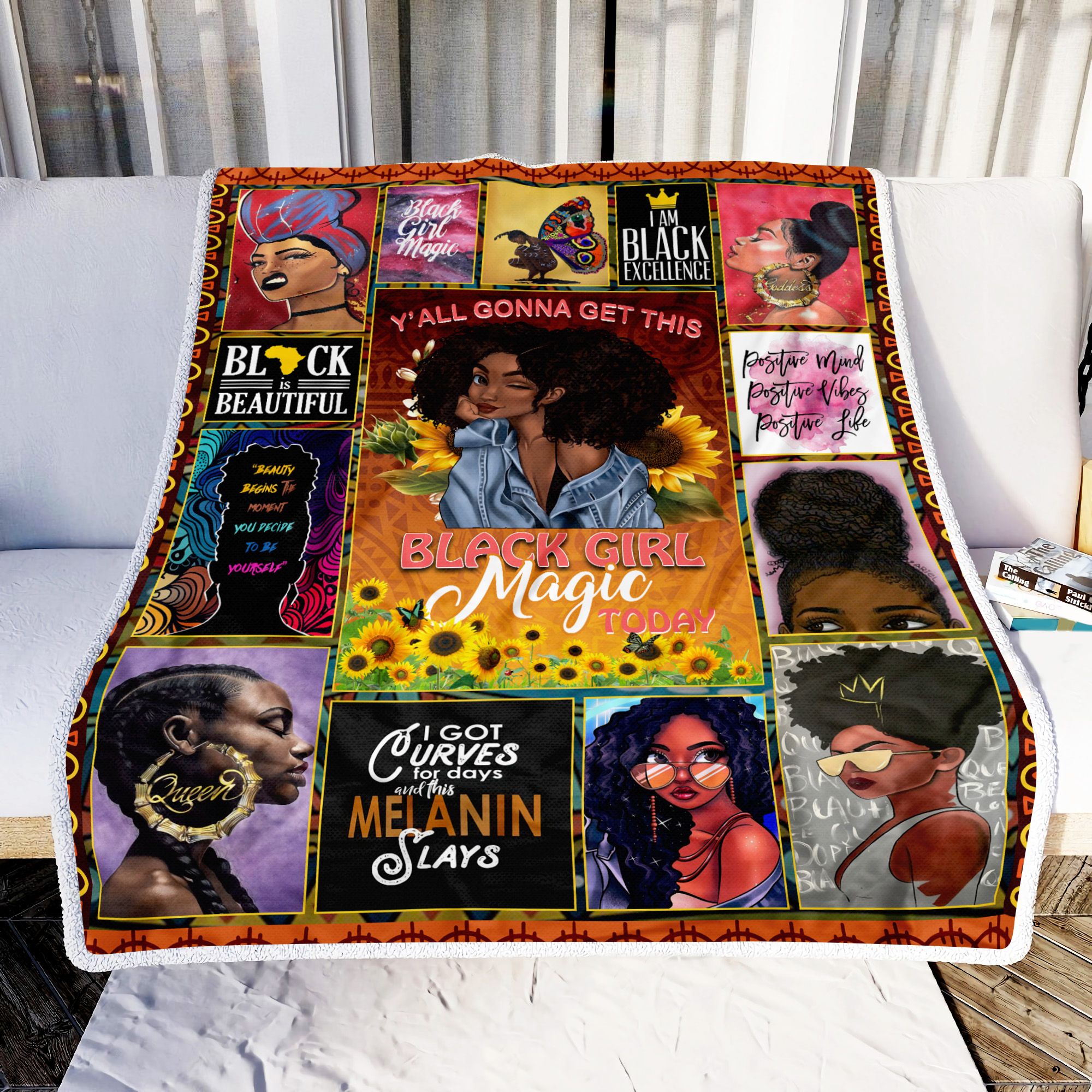 Black Girl Magic Fleece Blanket