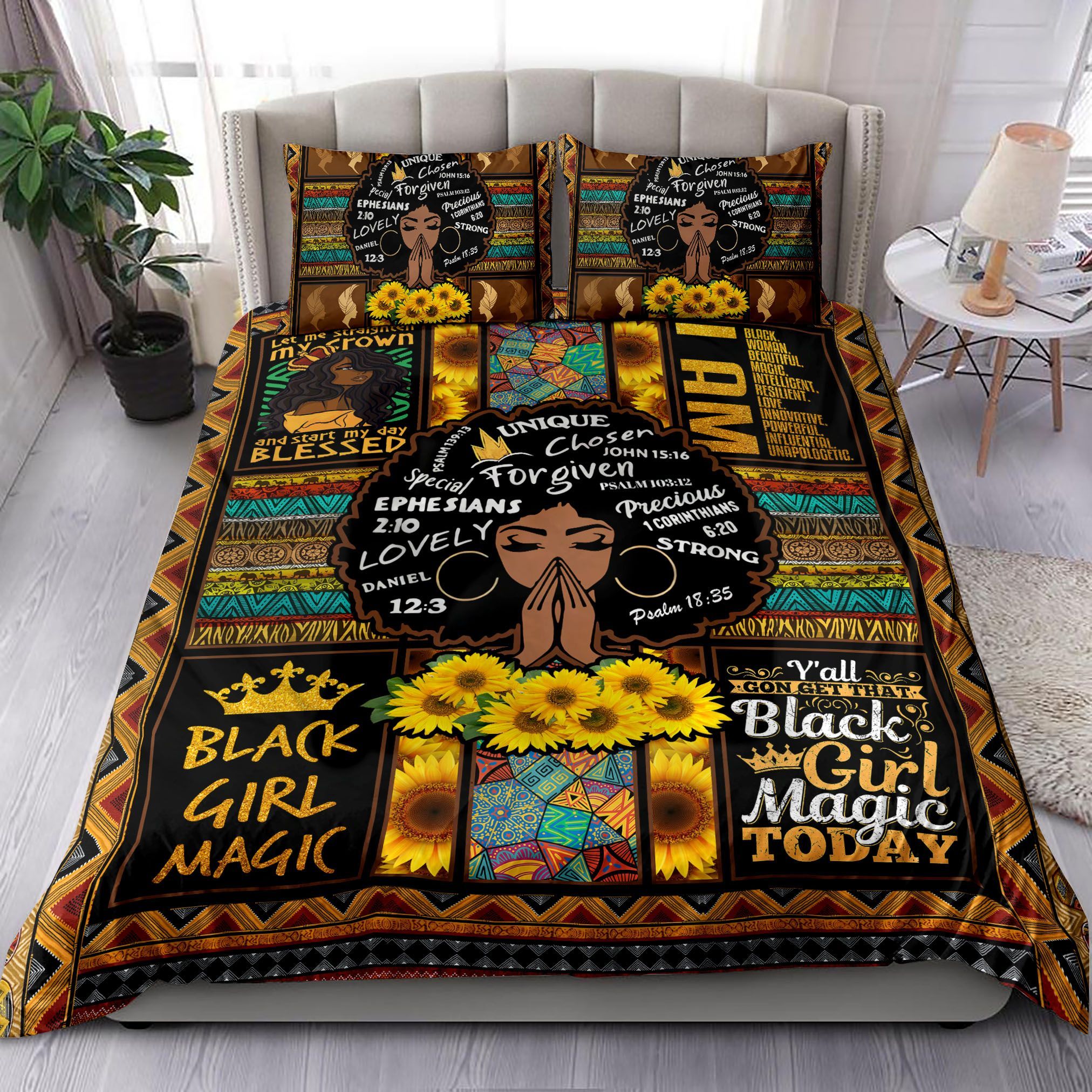 Black Girl Magic Bedding Set