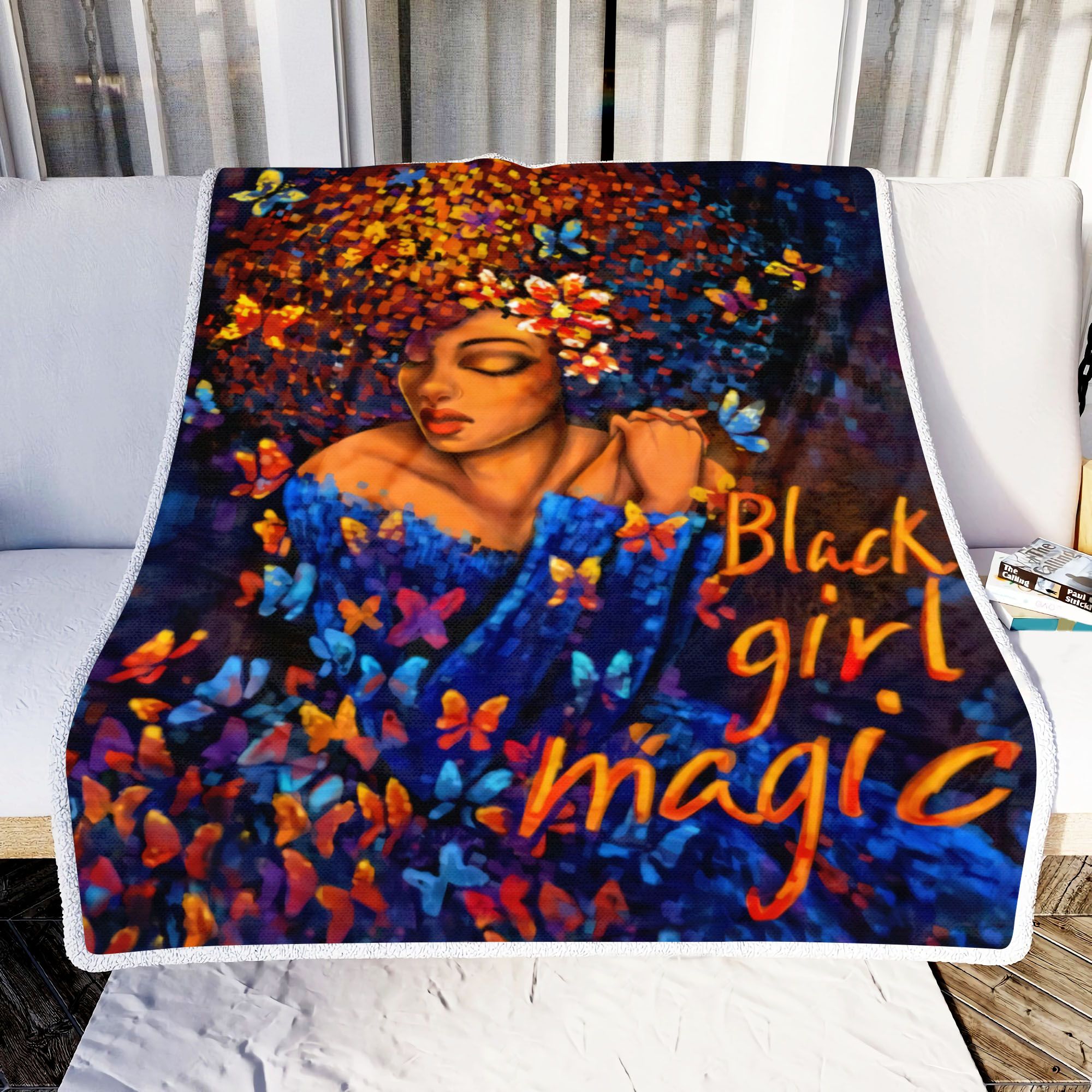 Black Girl Magic Fleece Blanket