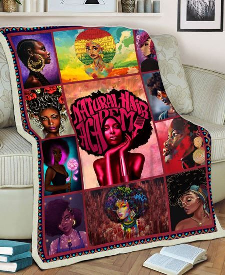 Black Girl Fleece Blanket