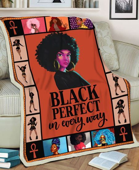 Black Girl Fleece Blanket