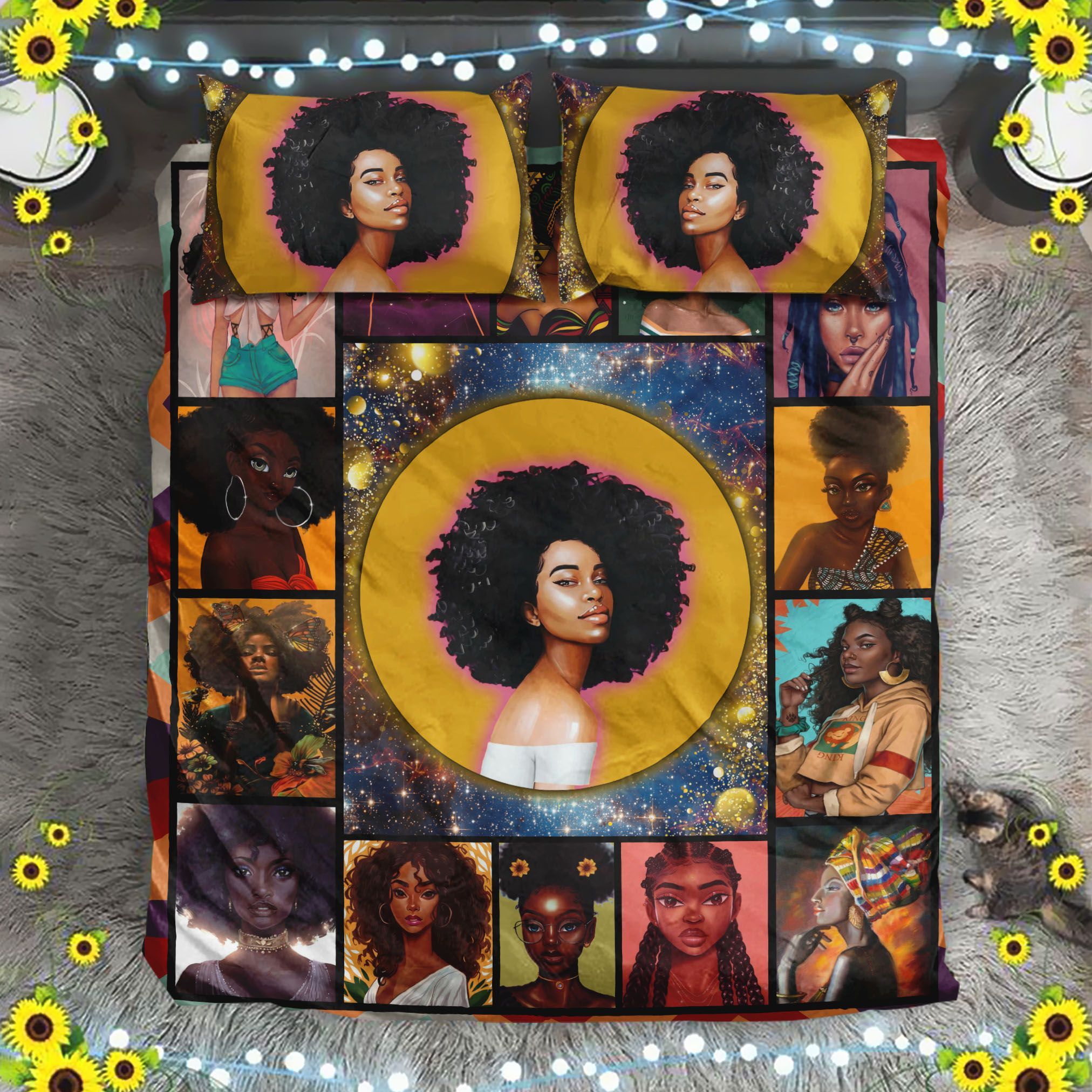 Black Girl Bedding Set