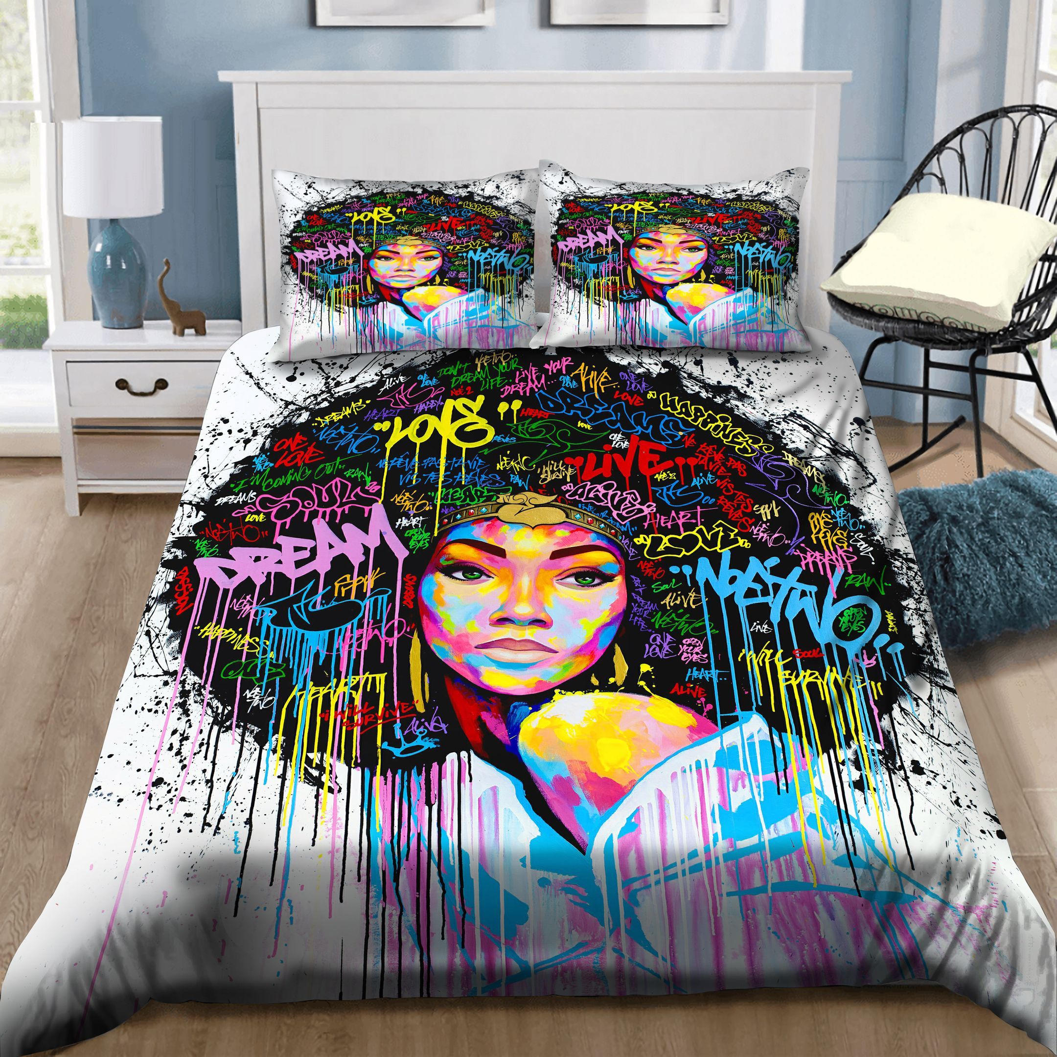 Black Girl Bedding Set