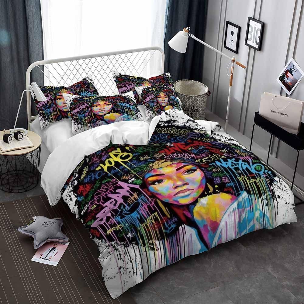 Black Girl Bedding Set
