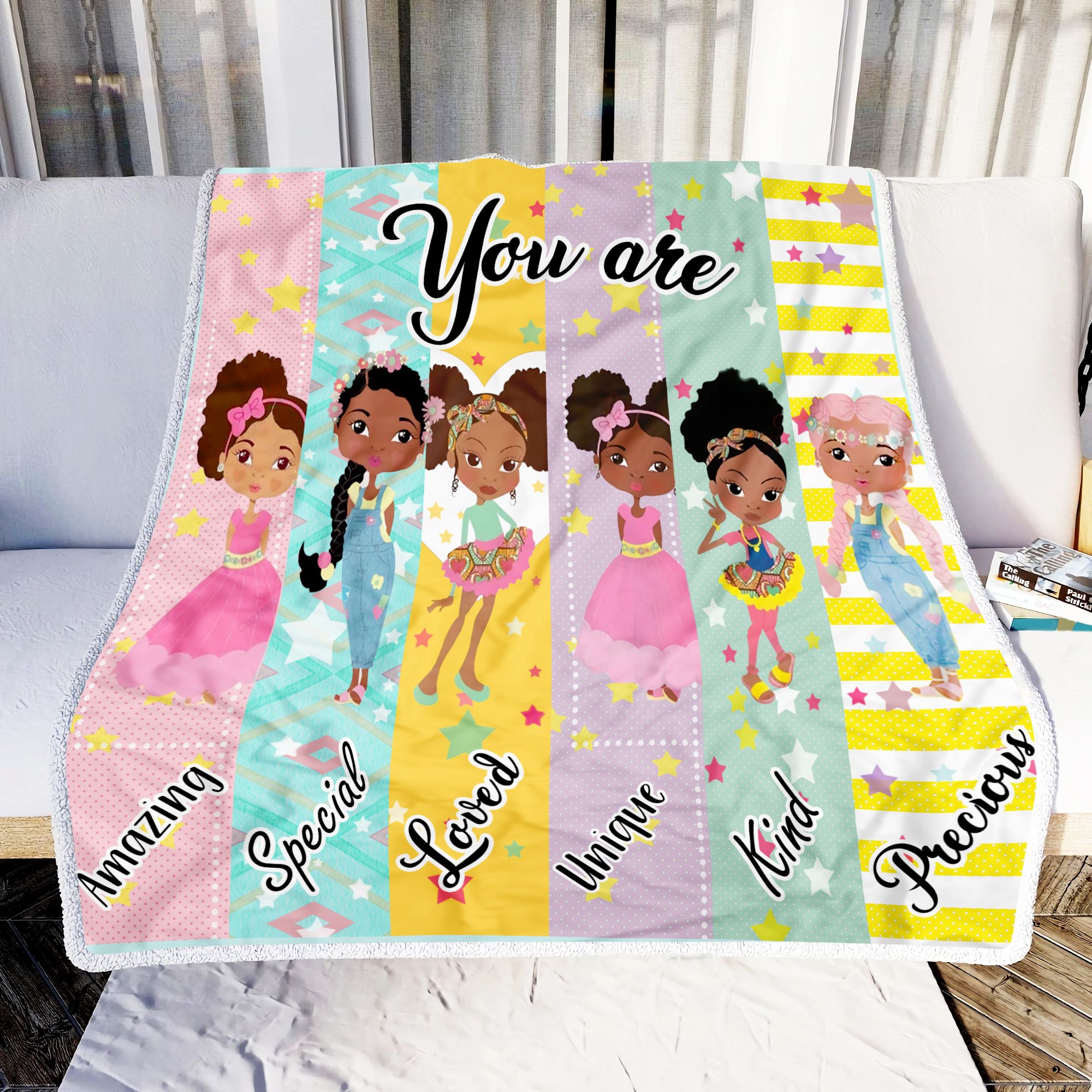 Black Girl You Are Fleece Blanket