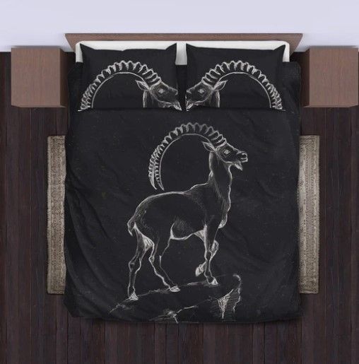Black Goat Bedding Set