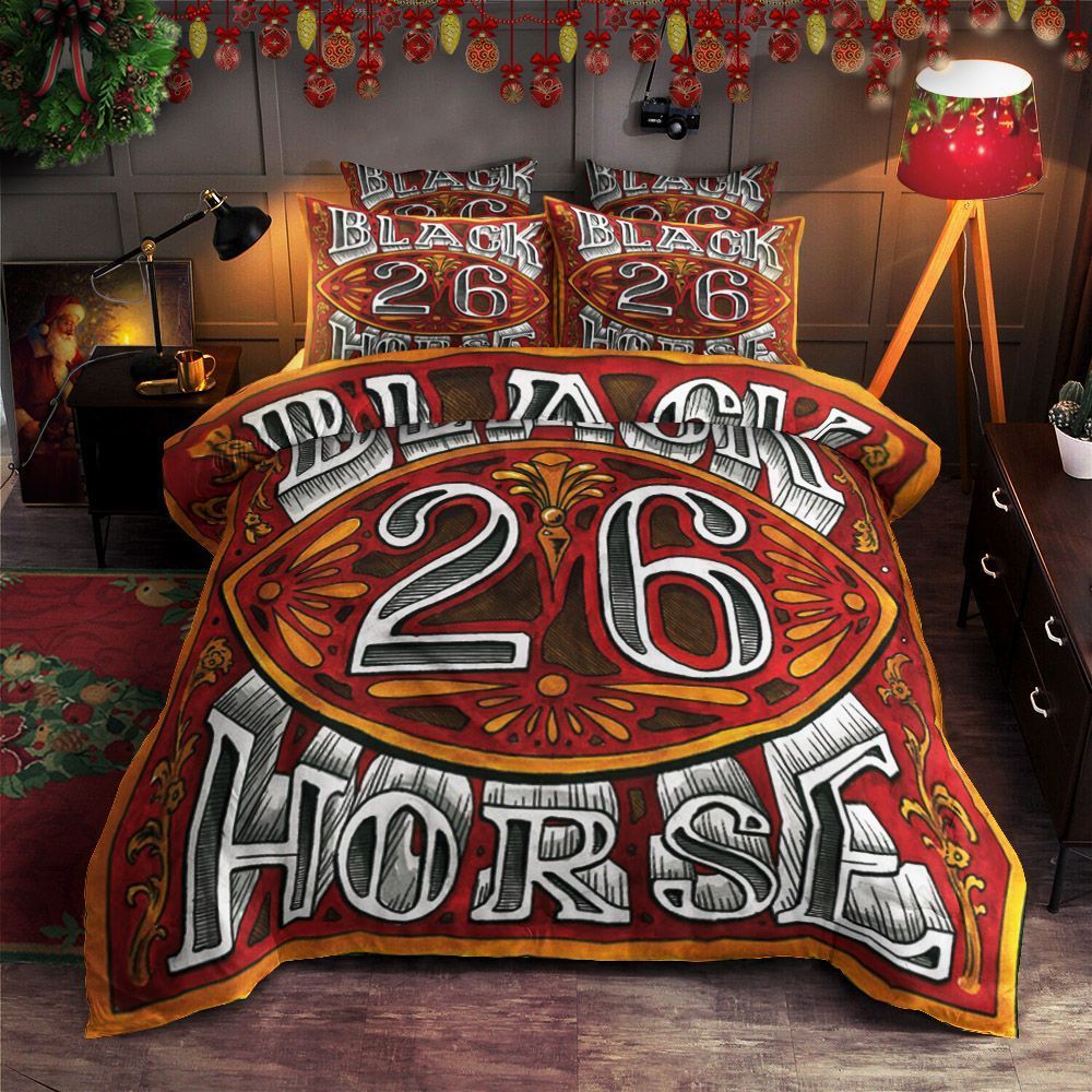 Black Horse Bedding Set