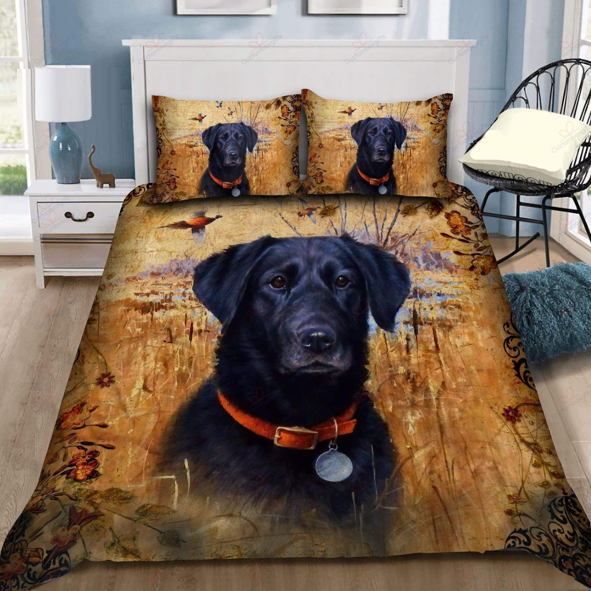 Black Labrador Bedding Set