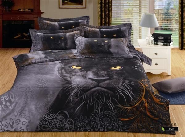 Black Lion Bedding Set