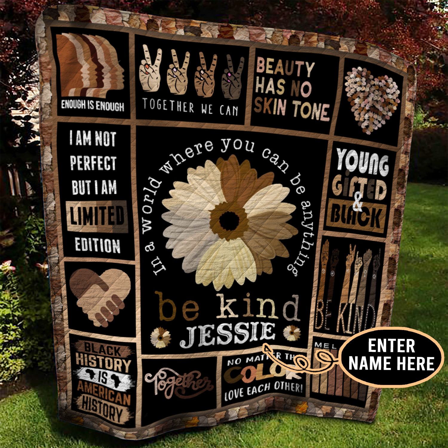 Black Live Personalized Quilt Blanket BBB080603NB