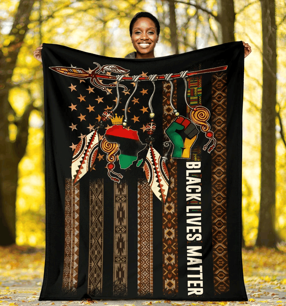 Black Lives Matter Sherpa Fleece Blanket