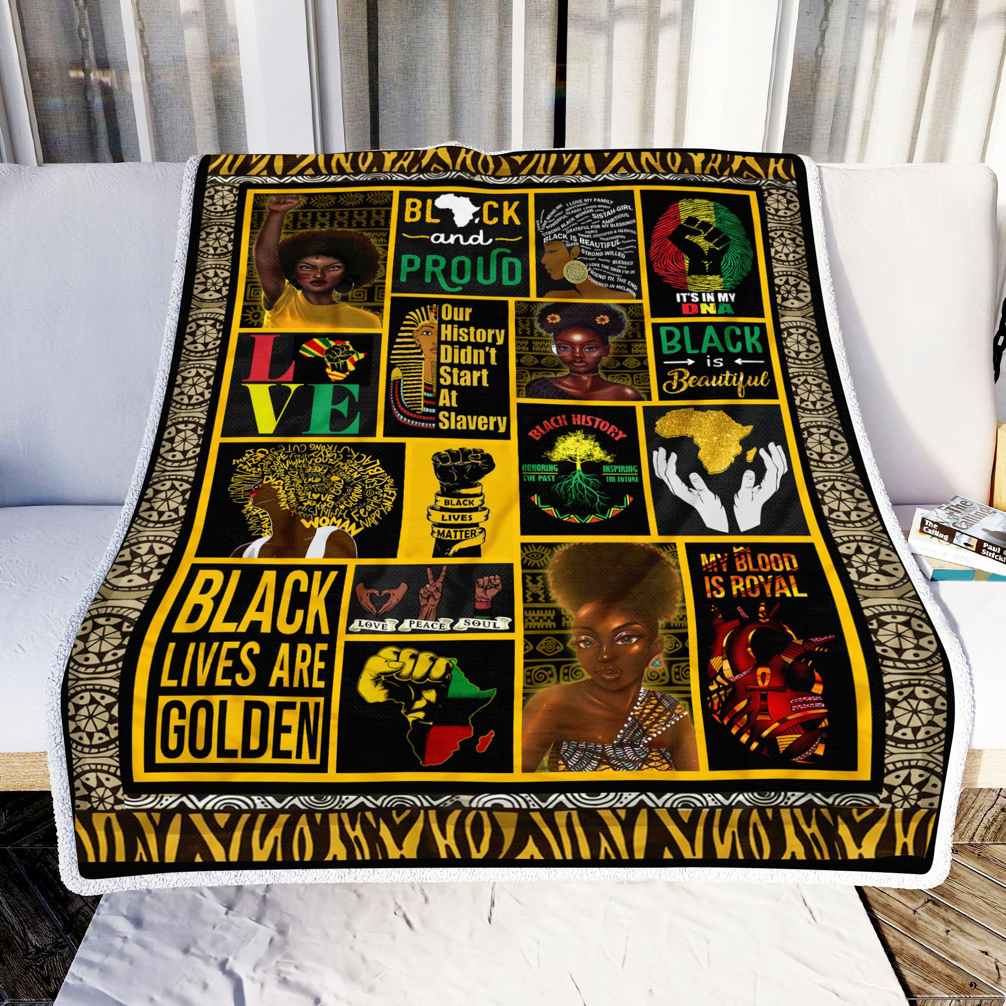 Black Lives Matter Fleece Blanket