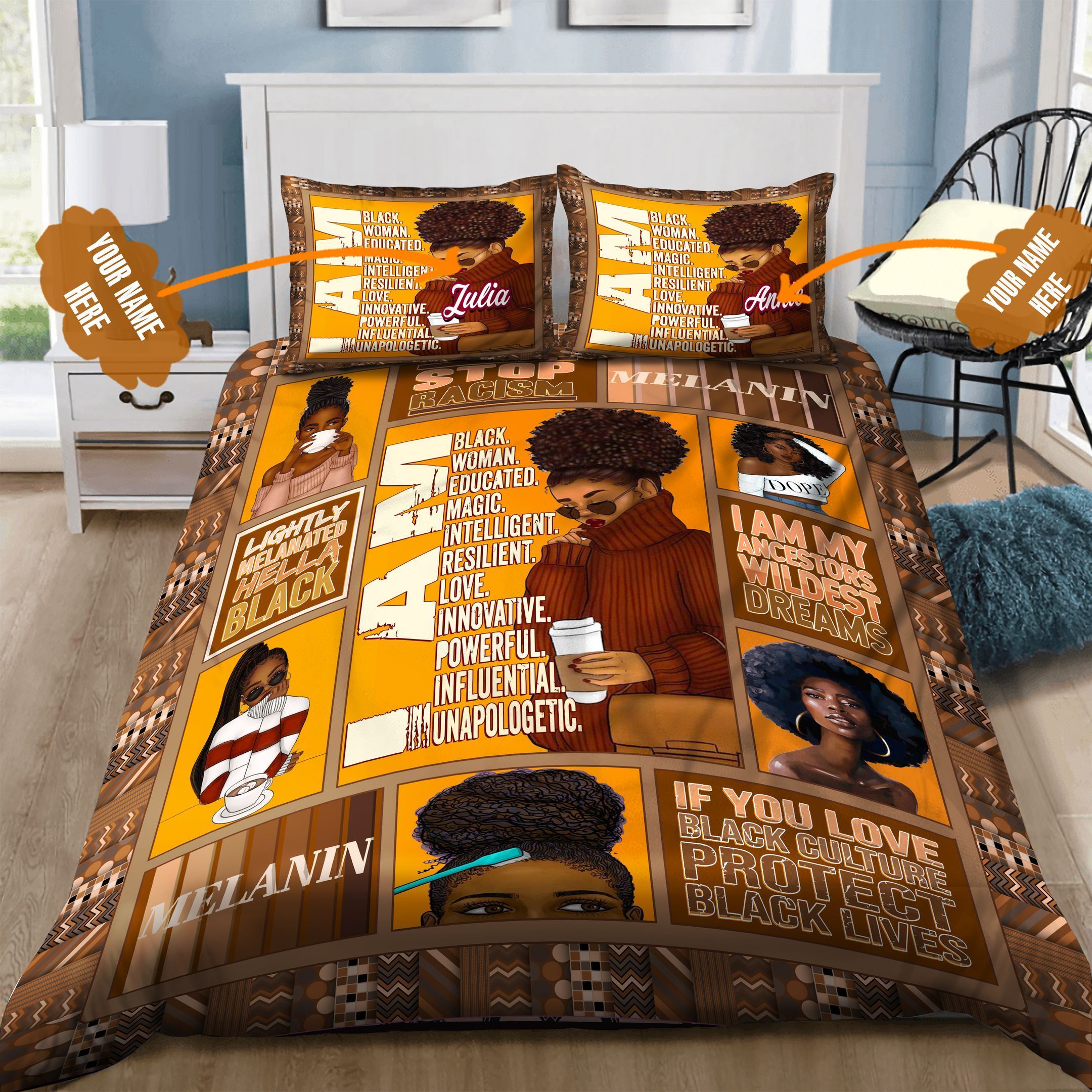 Black Lives Matter Personalized Bedding Set