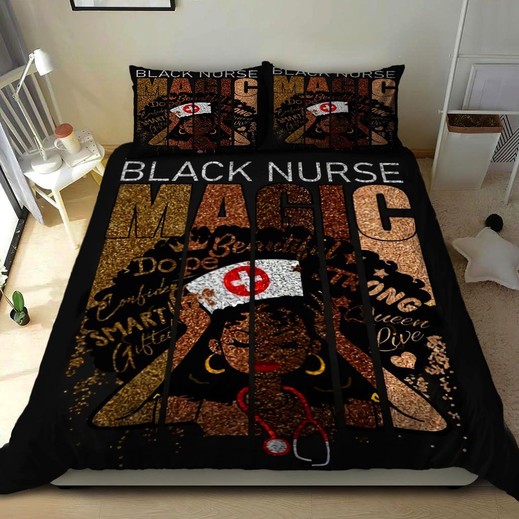 Black Nurse Bedding Set