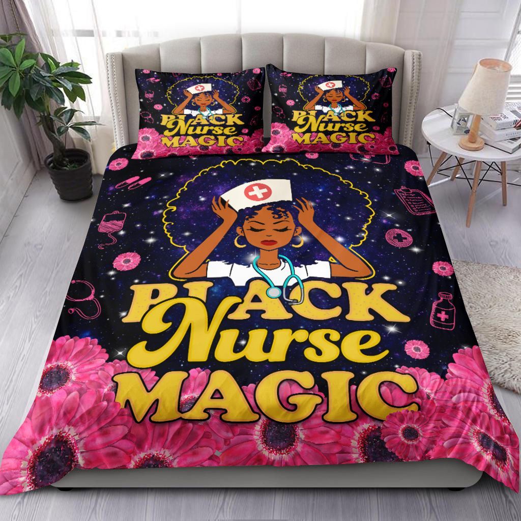 Black Nurse Magic Bedding Set
