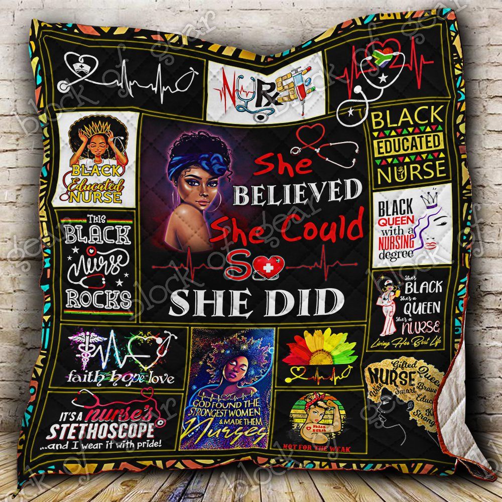 Black Nurse Proud Quilt Pn641N Dhc11122418Dd