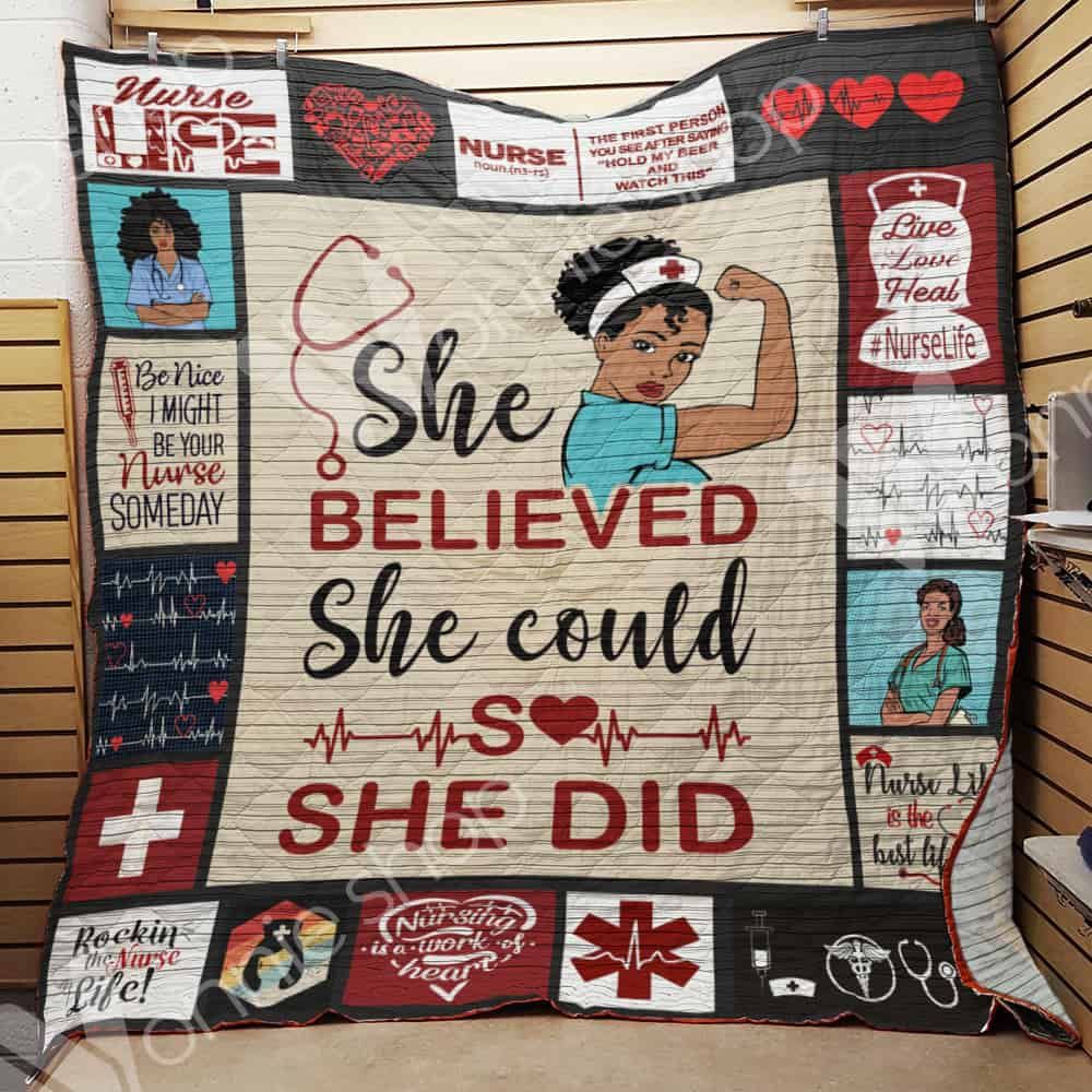 Black Nurse Quilt Blanket DHC06021366TD