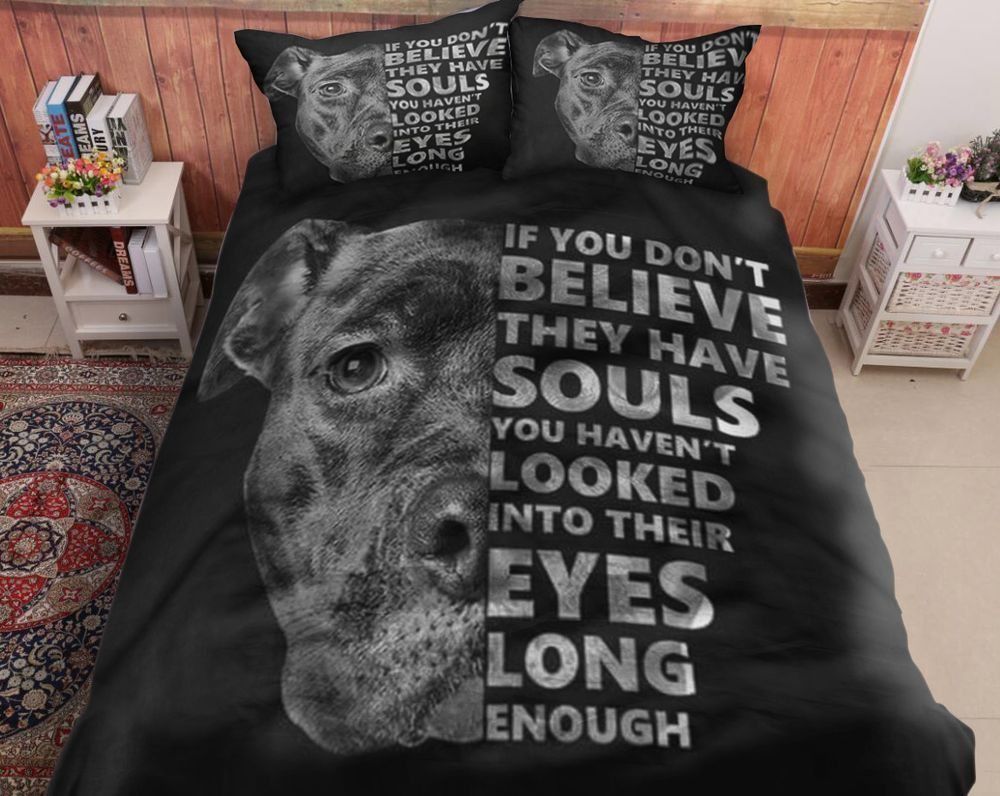 Black Pitbull Bedding Set