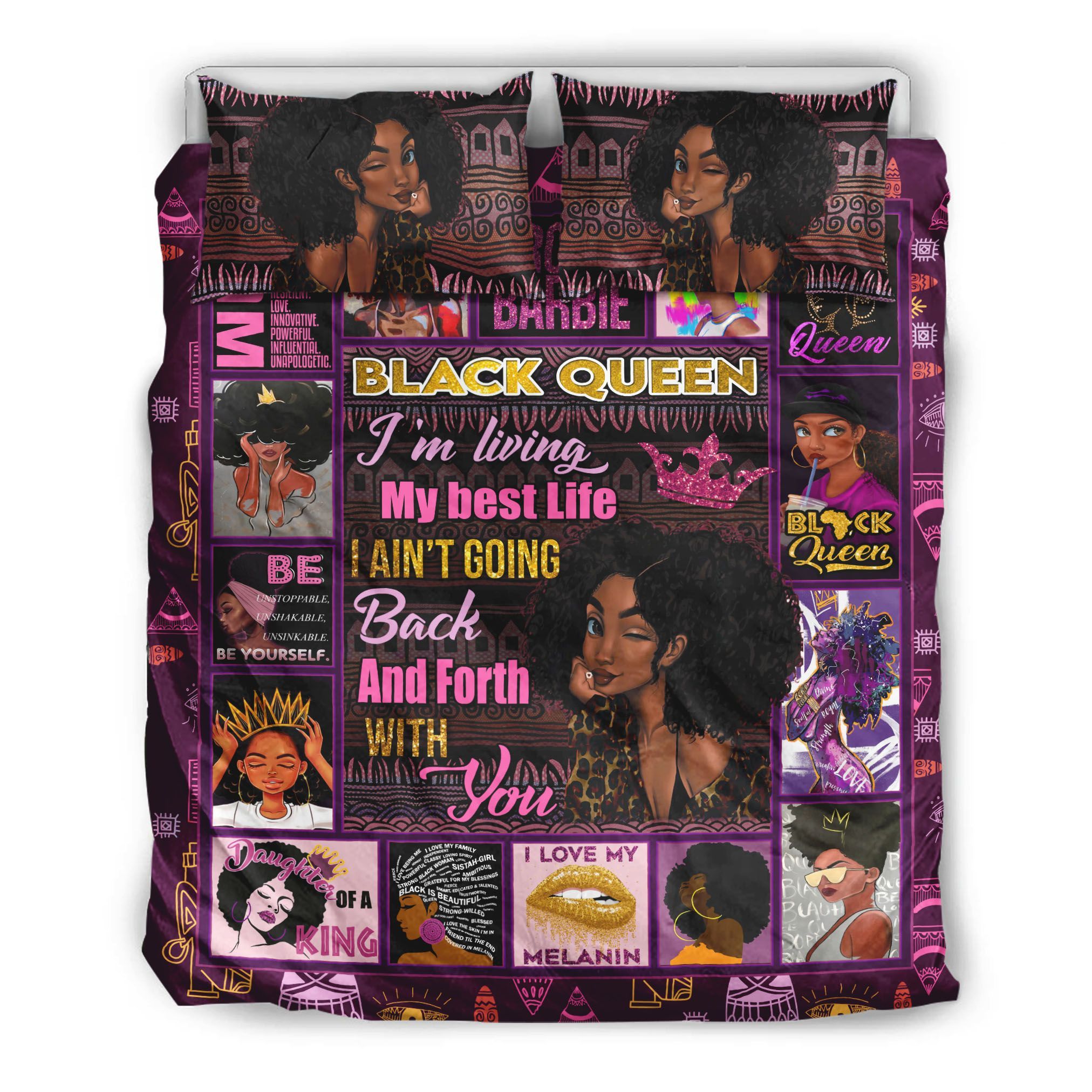 Black Queen Bedding Set