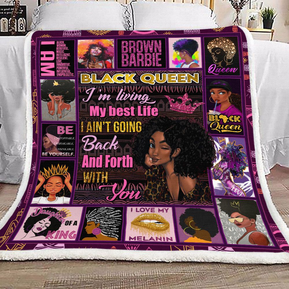 Black Queen Fleece Blanket